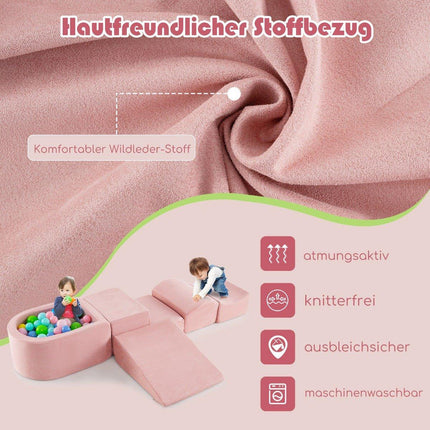 5 PCS. Foam building blocks Giant building blocks with ball pit Large building blocks for running around Pink