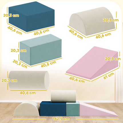 5-Piece Foam Block Set for Toddlers, Soft & Colorful