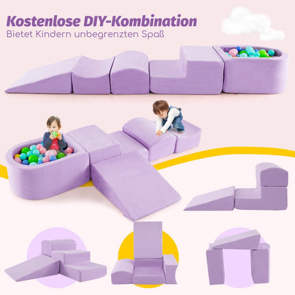 5-Piece Foam Climbing Blocks with Ball Pit for Kids