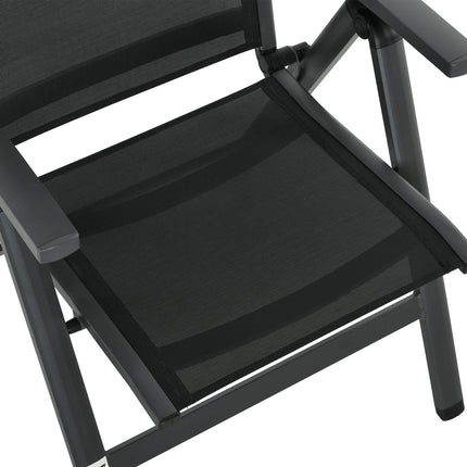 Outdoor garden furniture set - table and 4 folding chairs