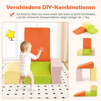 5-Piece Soft Foam Climbing Set with Ball Pit