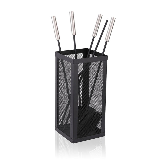 5-Piece Stainless Steel Fireplace Tool Set