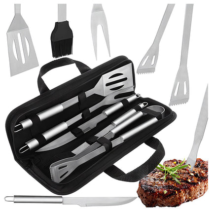 5-Piece Stainless Steel Grill Tool Set with Case