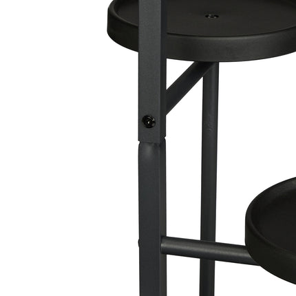 5-Tier Metal & Plastic Plant Stand