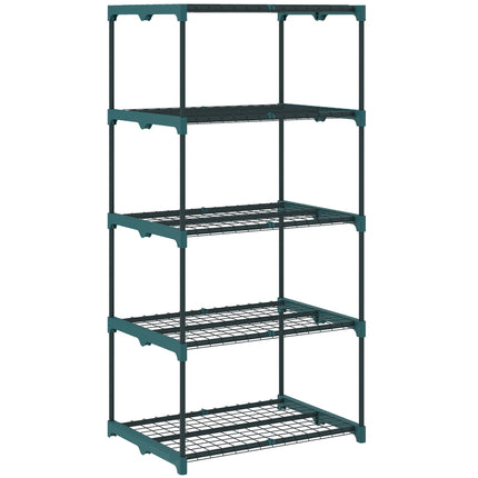 5-Tier Plant Stand, Steel Frame, Moisture-Resistant
