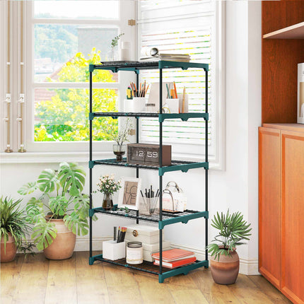5-Tier Plant Stand, Steel Frame, Moisture-Resistant