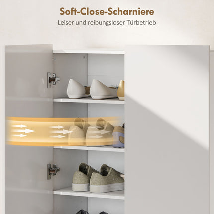 5-Tier Shoe Cabinet, Adjustable Shelves, Holds 20 Pairs