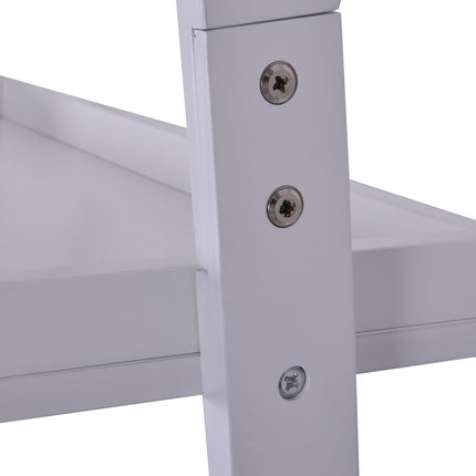 5-Tier White Ladder Shelf – Versatile Storage Unit