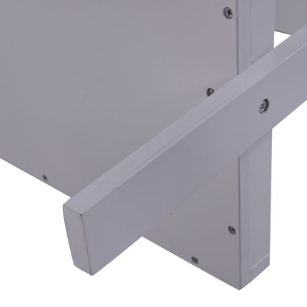 5-Tier White Ladder Shelf – Versatile Storage Unit