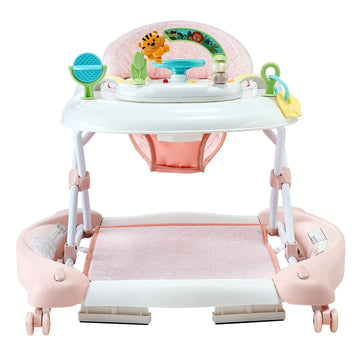 5-in-1 Baby Walker, Folding Activity Center, Adjustable Height
