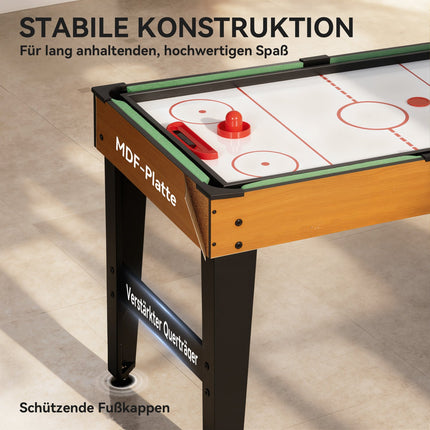 5-in-1 Game Table, Foosball, Hockey, Tennis, Walnut