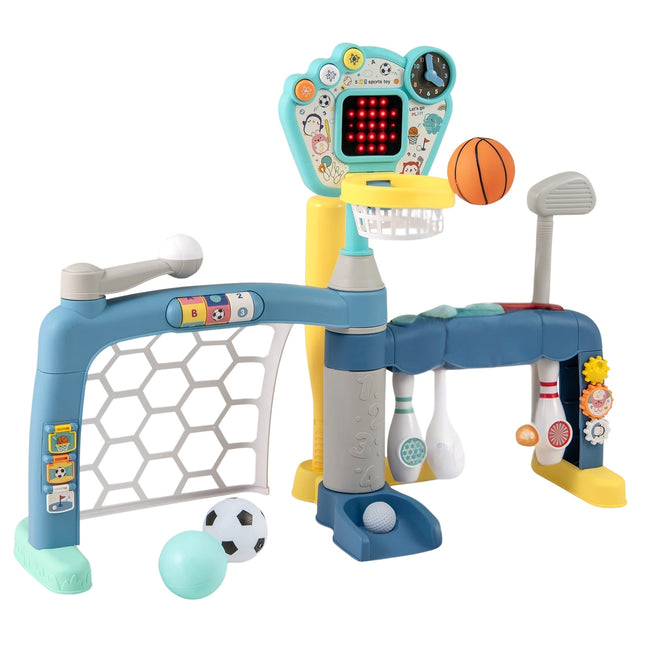 5-in-1 Toddler Sports Center: Basketball, Soccer, Golf, More