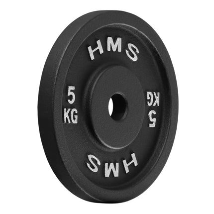 5 kg Cast Iron Weight Plate, 31 mm Hole, Black