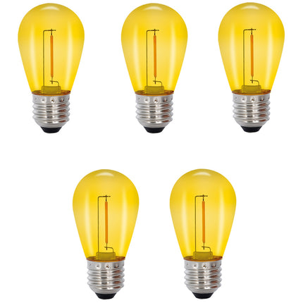 5-pack Deco Bulb LED light source E27 12V Yellow 30lm