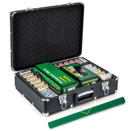 600-Piece Poker Chip Set with Case – 14g Clay Chips