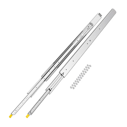 60 In Locking Full Extension Drawer Slides, 500 Lb Pair