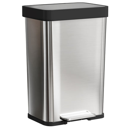 60L Stainless Steel Pedal Bin with Soft-Close Lid