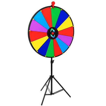 60 cm Multicoloured Prize Wheel with Stand
