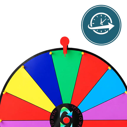 60 cm Multicoloured Prize Wheel with Stand