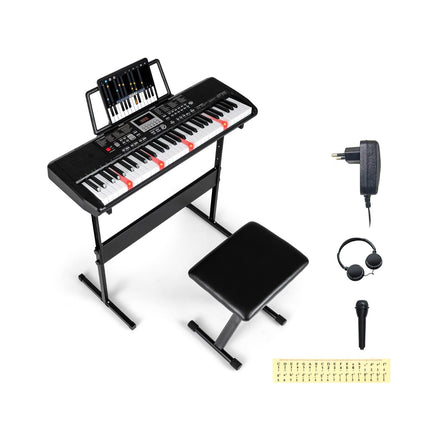 61-Key Electronic Keyboard Set with Adjustable Stand