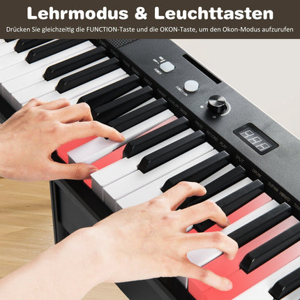 61-Key Electronic Keyboard Set with Adjustable Stand