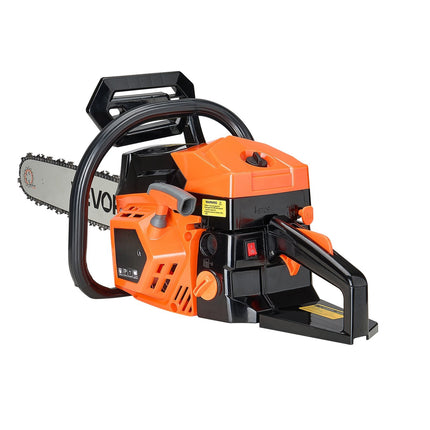 62cc Gas Chainsaw, 20-Inch Bar, 3.6 HP, Dual Tanks