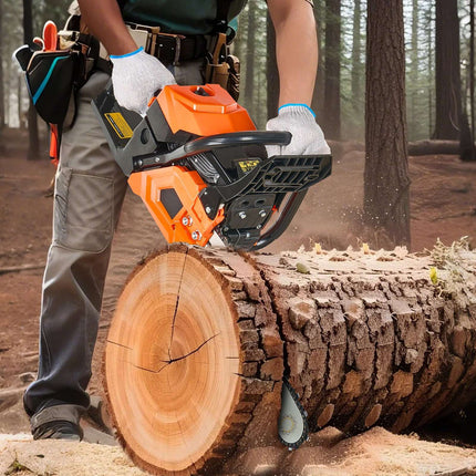 62cc Gas Chainsaw, 20-Inch Bar, 3.6 HP, Dual Tanks
