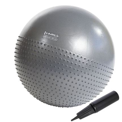 65cm Gray Gym Ball – Anti-Burst, Non-Slip