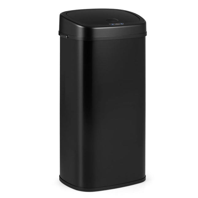 68L Automatic Sensor Trash Can – Dual-Zone, Black