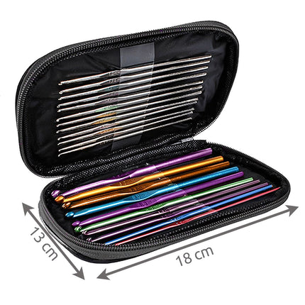 69-Piece Crochet Set with Hooks and Accessories