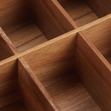 6-Compartment Wooden Tea Box