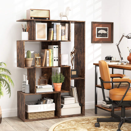 6-Cube Bookshelf with Anti-Tip Safety, Modern Design