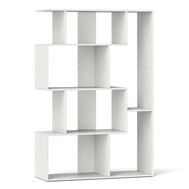 6-Cube White Bookshelf with Anti-Tip Safety Features