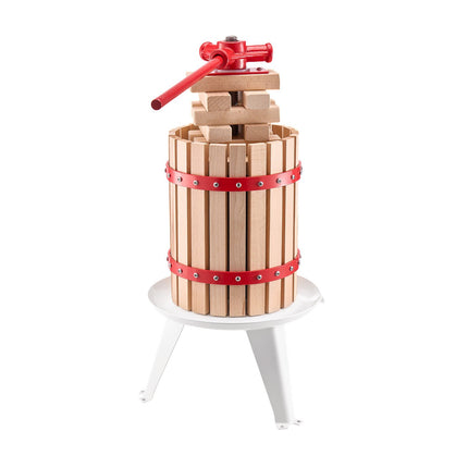6L Manual Fruit Wine Press – Beechwood Basket, Handle