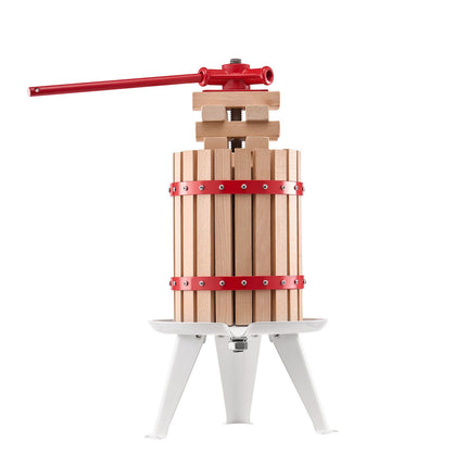 6L Manual Fruit Wine Press – Beechwood Basket, Handle