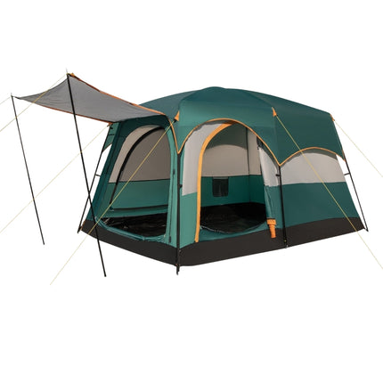 6-Person Camping Tent with 2 Rooms, Rainfly, Mesh Windows