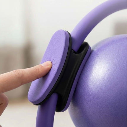 6-Piece Pilates Set: Ring, Ball, Bands – Black