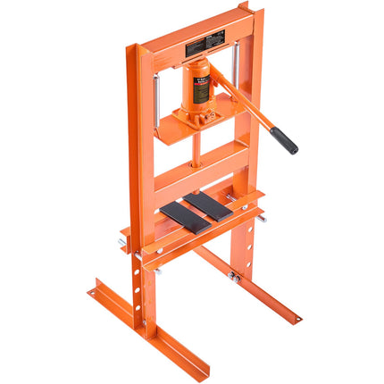 6-Ton Hydraulic Shop Press, H-Frame, Press Plates