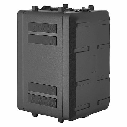 6U Rackmount Flight Case – 260 mm Depth, Mic Storage