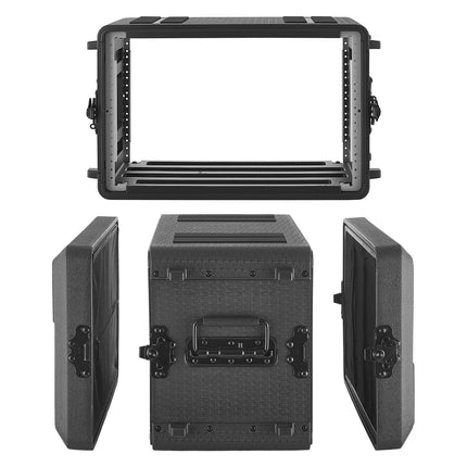 6U Rackmount Flight Case – 260 mm Depth, Mic Storage