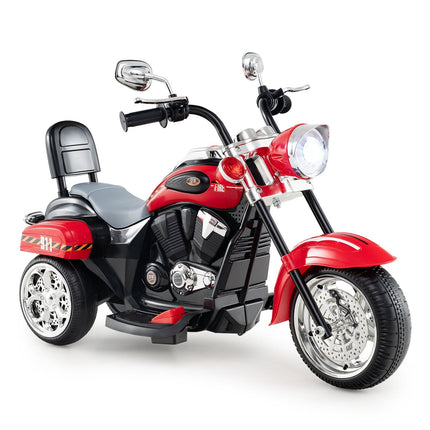 6V Kids Electric Motorcycle with Lights & Sound, Red