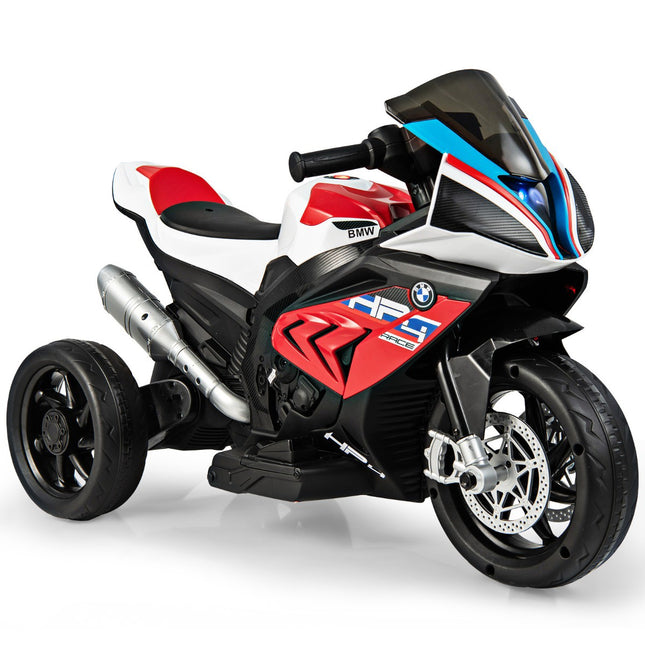6V Kids Electric Motorcycle with Music, Headlight, 3-Wheel, Red