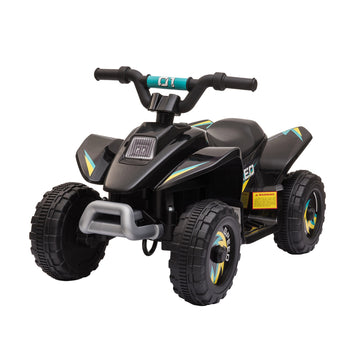 6V Kids Electric Quad Bike, Black, Ages 1.5-3, 20kg Limit