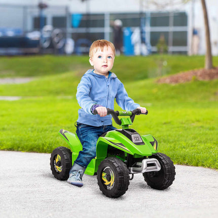 6V Kids Electric Quad Bike, Green – Ages 1.5-3, Up to 20kg