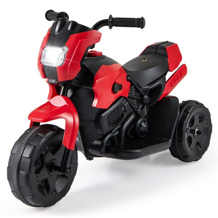 6V Kids' Electric Trike Motorcycle with LED Headlight