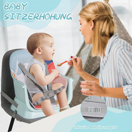6-in-1 Convertible Baby High Chair with Safety Harness
