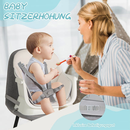 6-in-1 Convertible Baby High Chair with Safety Harness