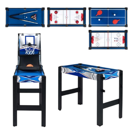 6-in-1 Multi Game Table: Air Hockey, Billiards, More