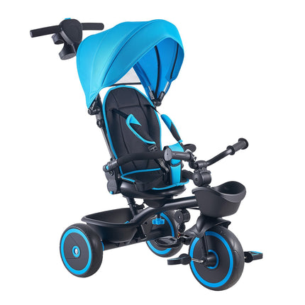 6-in-1 Toddler Tricycle with Push Handle, Canopy