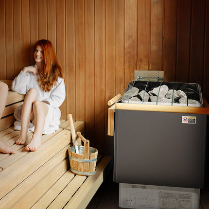 6kW Electric Sauna Heater, 400V 3N, Digital Timer Control